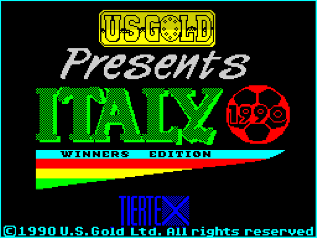 1999 title screen for ZX Spectrum
